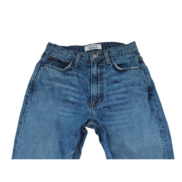 Reformation Jeans Womens 25 Stevie Ultra High Rise Straight Leg Denim Raw Hem - Picture 2 of 11